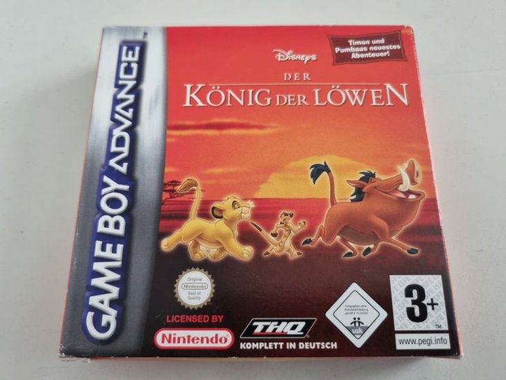 (Bild für) GBA Der König der Löwen NOE - zum Schließen ins Bild klicken