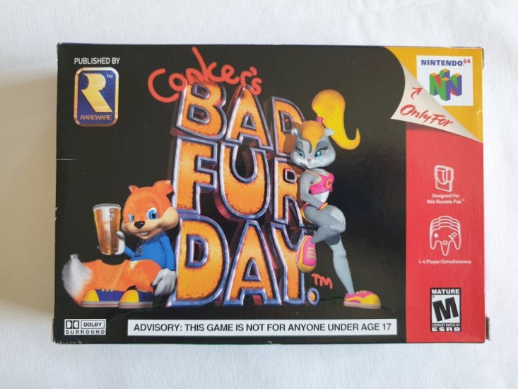 (Bild für) N64 Conker's Bad Fur Day USA - zum Schließen ins Bild klicken