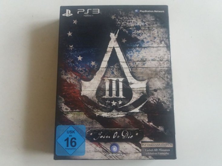 (Bild für) PS3 Assassin's Creed 3 Join Or Die Edition - zum Schließen ins Bild klicken