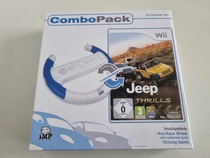 (Bild für) Wii Jeep Thrills + Pro Race Wheel Combopack - zum Schließen ins Bild klicken