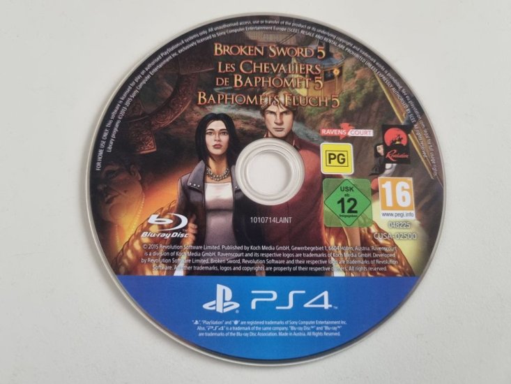 (Bild für) PS4 Broken Sword 5 - zum Schließen ins Bild klicken