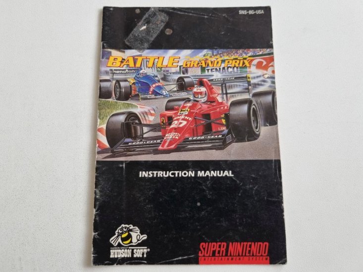 (Bild für) SNES Battle Grand Prix USA Anleitung - zum Schließen ins Bild klicken