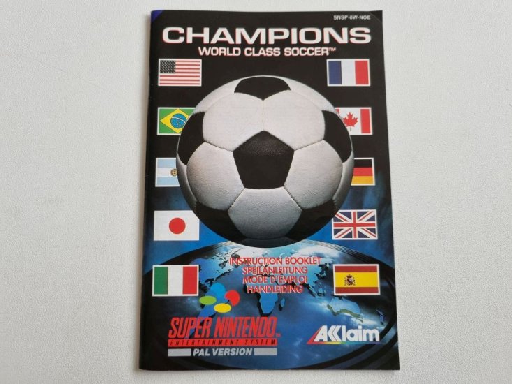 (Bild für) SNES Champions World Class Soccer NOE Anleitung - zum Schließen ins Bild klicken