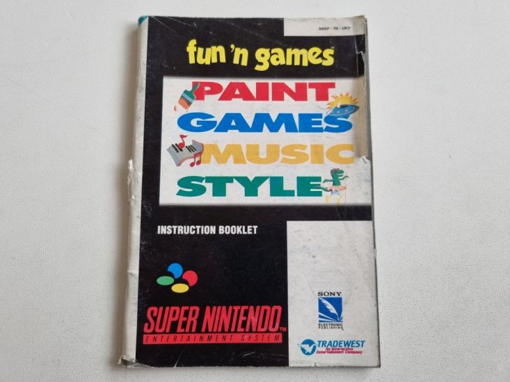 (Bild für) SNES Fun'n Games UKV Anleitung - zum Schließen ins Bild klicken