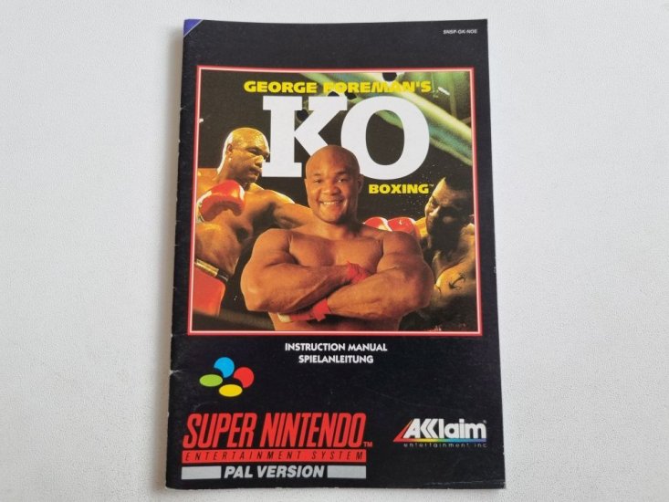 (Bild für) SNES George Foreman's KO Boxing NOE Anleitung - zum Schließen ins Bild klicken