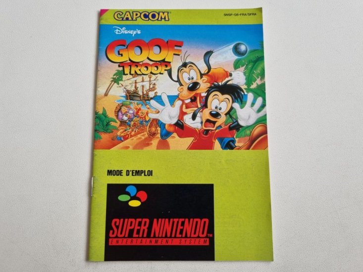 (Bild für) SNES Goof Troop FRA/SFRA Anleitung - zum Schließen ins Bild klicken