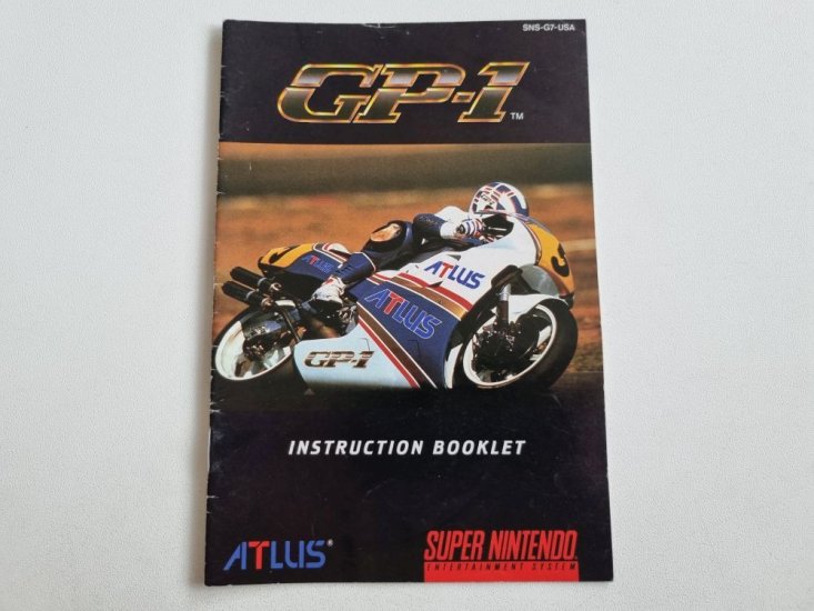 (Bild für) SNES GP-1 USA Anleitung - zum Schließen ins Bild klicken