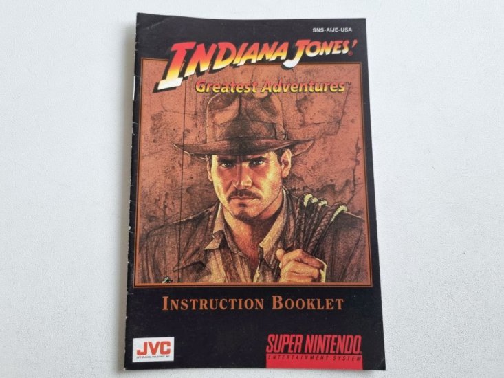 (Bild für) SNES Indiana Jones - Greatest Adventures USA Anleitung - zum Schließen ins Bild klicken