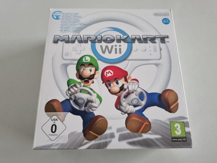 (Bild für) Wii Mario Kart Wii - Wheel Bundle EUR - zum Schließen ins Bild klicken
