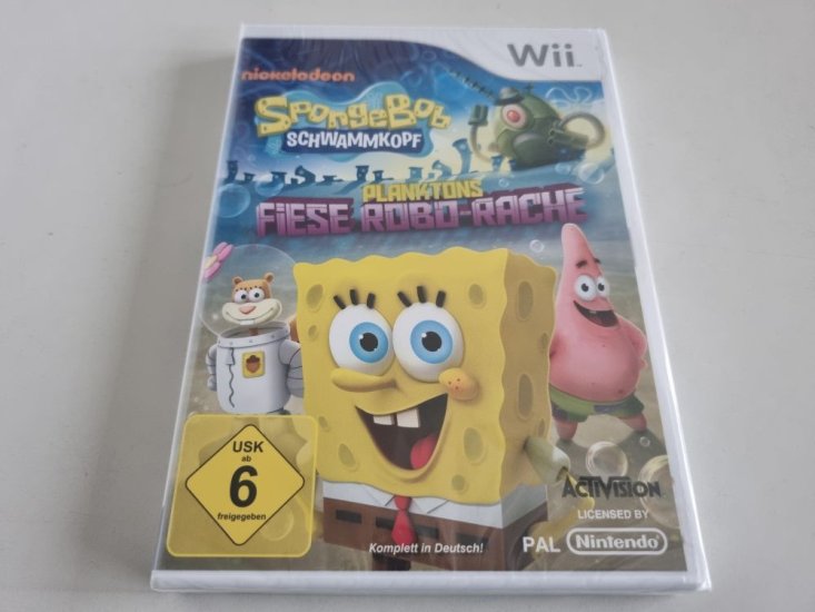 (Bild für) Wii Spongebob Schwammkopf - Planktons fiese Robo-Rache GER - zum Schließen ins Bild klicken