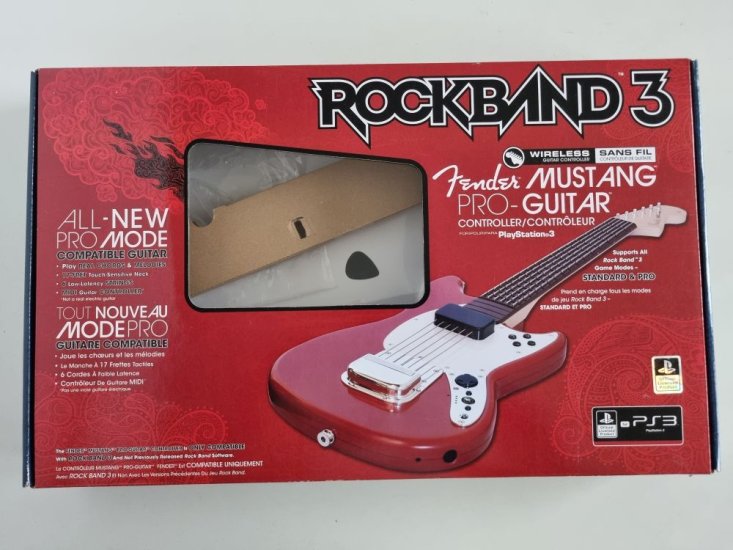 (Bild für) PS3 Rockband 3 - Fender Mustang Pro-Guitar - Original Verpackung - zum Schließen ins Bild klicken