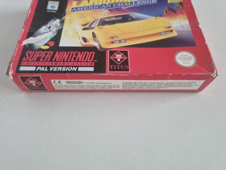 (Bild für) SNES Lamborghini - American Challenge FRG - zum Schließen ins Bild klicken