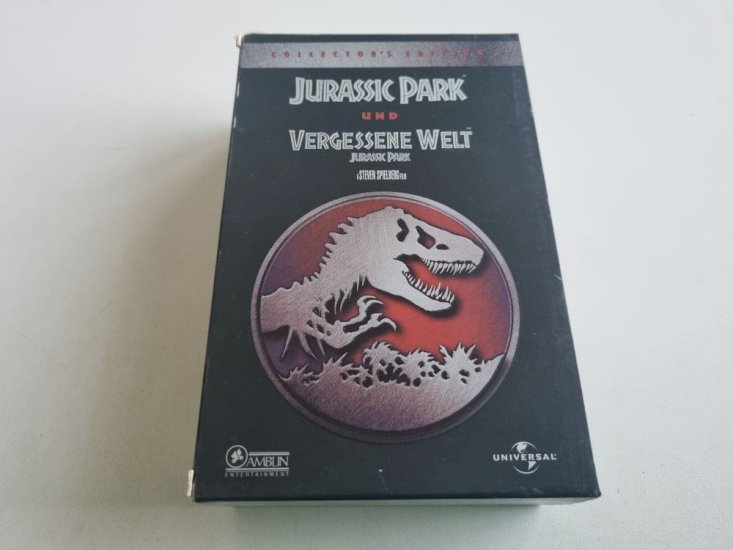 (Bild für) VHS Jurassic Park 1 + 2 Collector's Edition - zum Schließen ins Bild klicken