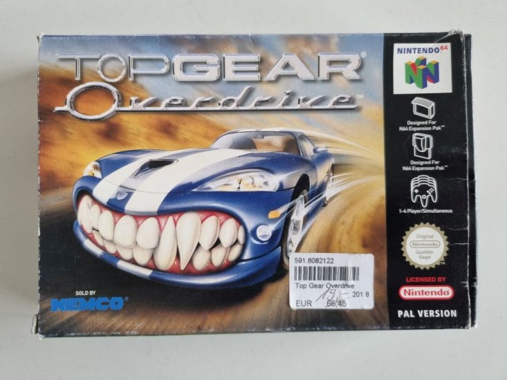(Bild für) N64 Top Gear Overdrive NOE - zum Schließen ins Bild klicken