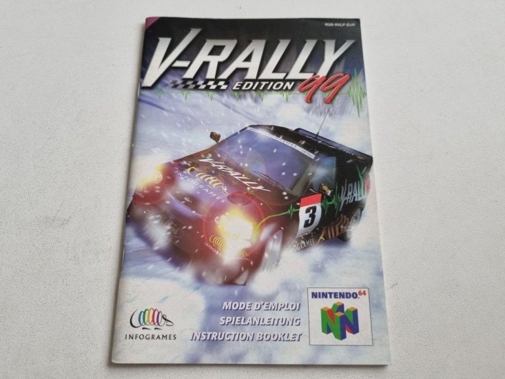 (Bild für) N64 V-Rally Edition 99 EUR Anleitung - zum Schließen ins Bild klicken