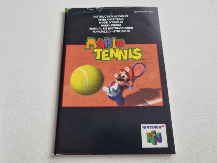 (Bild für) N64 Mario Tennis NEU6 Anleitung - zum Schließen ins Bild klicken