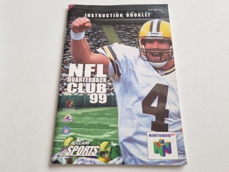 (Bild für) N64 NFL Quarterback Club 99 EUR Anleitung - zum Schließen ins Bild klicken