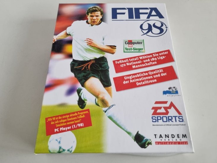 (Bild für) PC Fifa 98 - zum Schließen ins Bild klicken