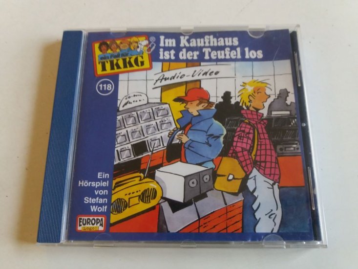 (Bild für) CD TKKG - 118 Im Kaufhaus ist der Teufel los - zum Schließen ins Bild klicken