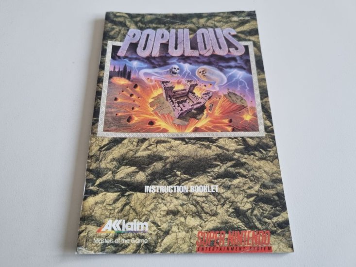 (Bild für) SNES Populous USA Anleitung - zum Schließen ins Bild klicken