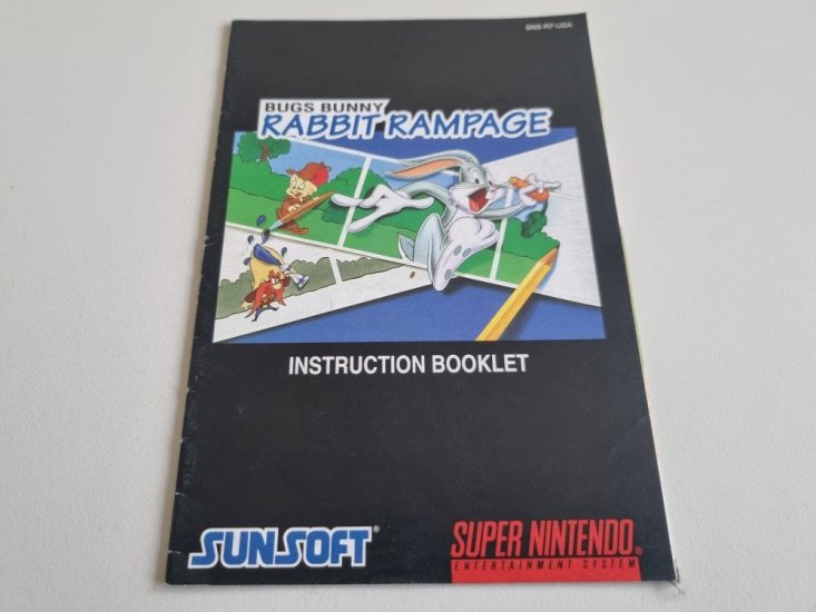 (Bild für) SNES Bugs Bunny - Rabbit Rampage USA Anleitung - zum Schließen ins Bild klicken