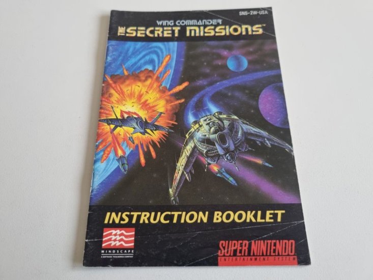 (Bild für) SNES Wing Commander - The Secret Missions USA Anleitung - zum Schließen ins Bild klicken