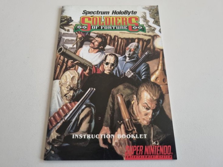 (Bild für) SNES Soldiers of Fortune USA Anleitung - zum Schließen ins Bild klicken