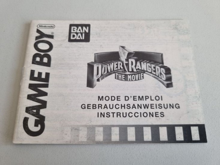 (Bild für) GB Power Rangers - The Movie Anleitung - zum Schließen ins Bild klicken