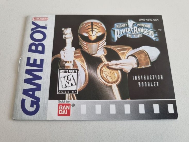 (Bild für) GB Power Rangers - The Movie USA Anleitung - zum Schließen ins Bild klicken