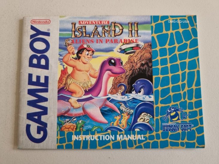 (Bild für) GB Adventure Island II - Aliens in Paradise USA Anleitung - zum Schließen ins Bild klicken