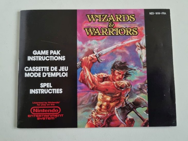 (Bild für) NES Wizards & Warriors FRA Anleitung - zum Schließen ins Bild klicken