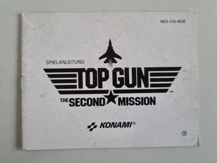 (Bild für) NES Top Gun - The Second Mission NOE Anleitung - zum Schließen ins Bild klicken