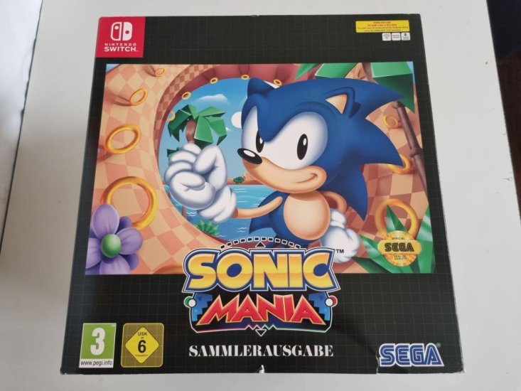 (Bild für) Switch Sonic Mania - Sammlerausgabe FRG - zum Schließen ins Bild klicken