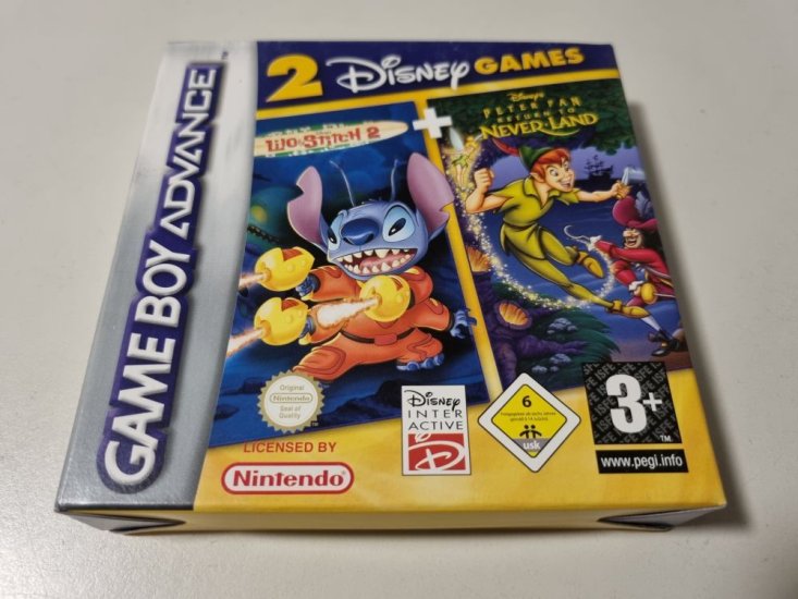 (Bild für) GBA 2 Disney Games - Lilo & Sitch 2 & Peter Pan EUU - zum Schließen ins Bild klicken