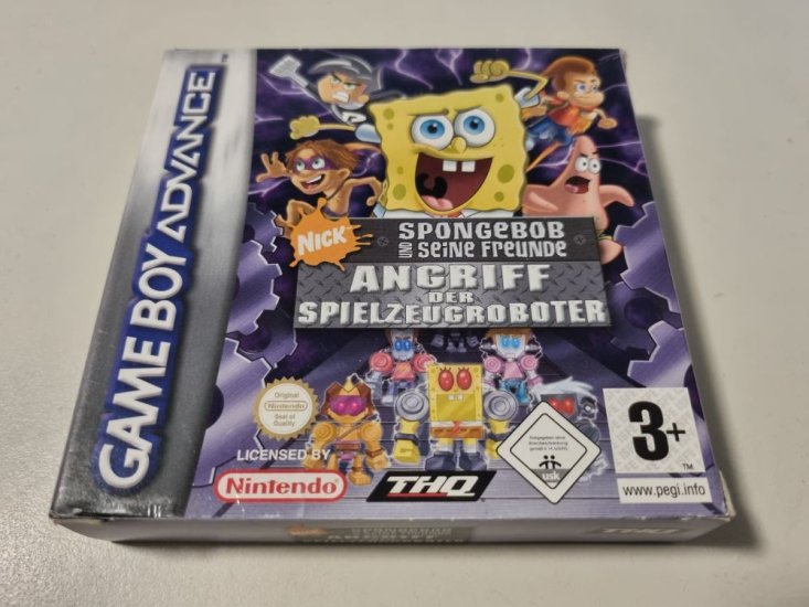 (Bild für) GBA Spongebob - Angriff der Spielzeugroboter NOE - zum Schließen ins Bild klicken