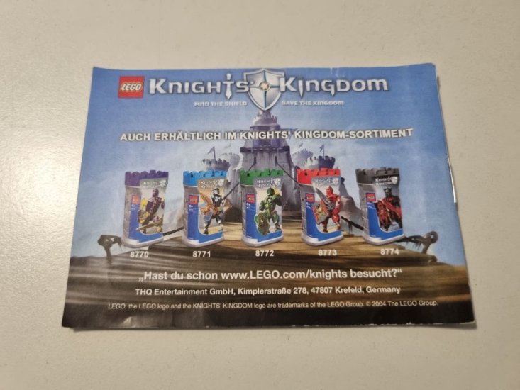 (Bild für) GBA Lego Knights' Kingdom NOE - zum Schließen ins Bild klicken