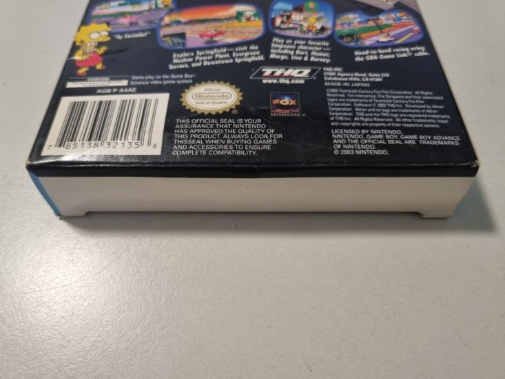 (Bild für) GBA The Simpsons - Road Rage USA - zum Schließen ins Bild klicken