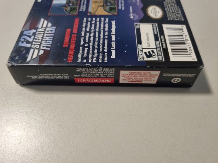 (Bild für) GBA F24 Stealth Fighter USA - zum Schließen ins Bild klicken
