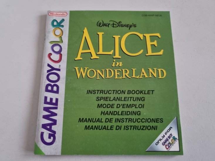 (Bild für) GBC Alice in Wonderland NEU6 Anleitung - zum Schließen ins Bild klicken