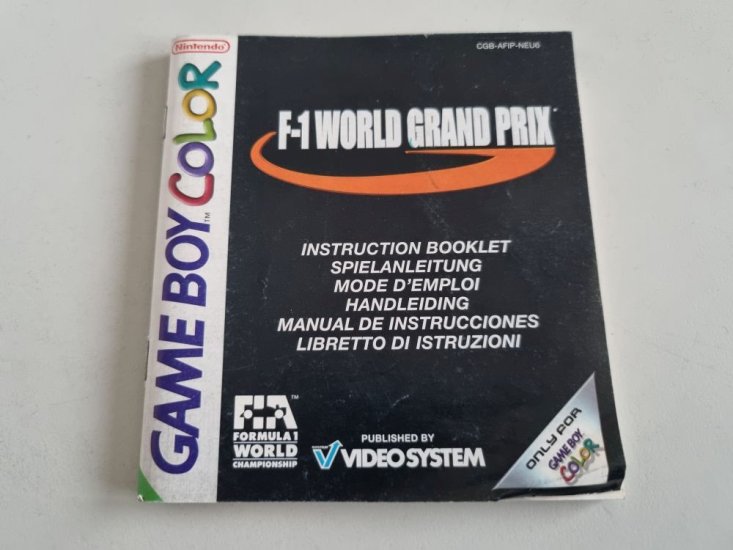 (Bild für) GBC F-1 World Grand Prix NEU6 Anleitung - zum Schließen ins Bild klicken
