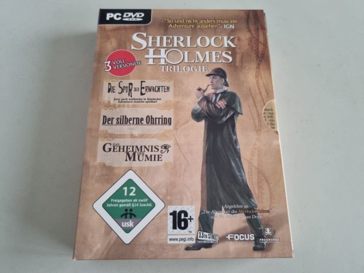 (Bild für) PC Sherlock Holmes Trilogie - zum Schließen ins Bild klicken