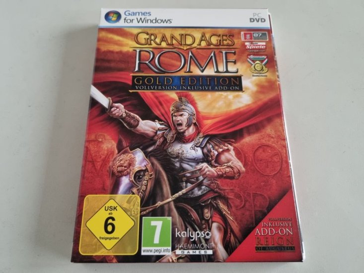 (Bild für) PC Grand Ages - Rome - Gold Edition - zum Schließen ins Bild klicken