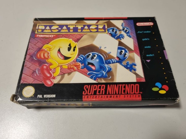 (Bild für) SNES Pac-Attack NOE - zum Schließen ins Bild klicken