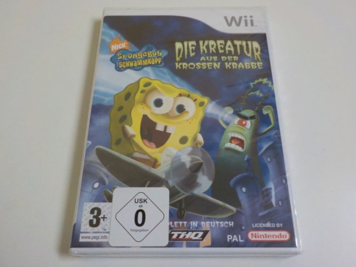 (Bild für) Wii Spongebob Schwammkopf Die Kreatur aus der krossen Krabbe NOE - zum Schließen ins Bild klicken