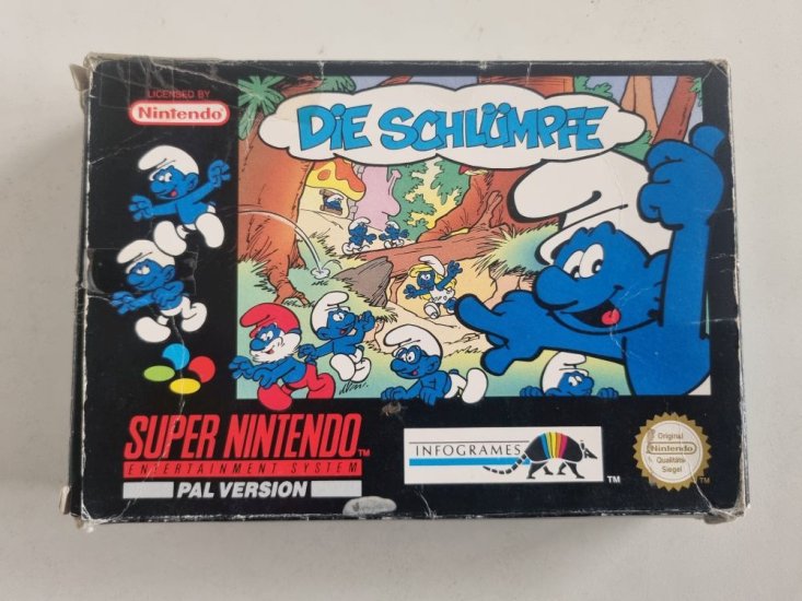 (Bild für) SNES Die Schlümpfe NOE - zum Schließen ins Bild klicken