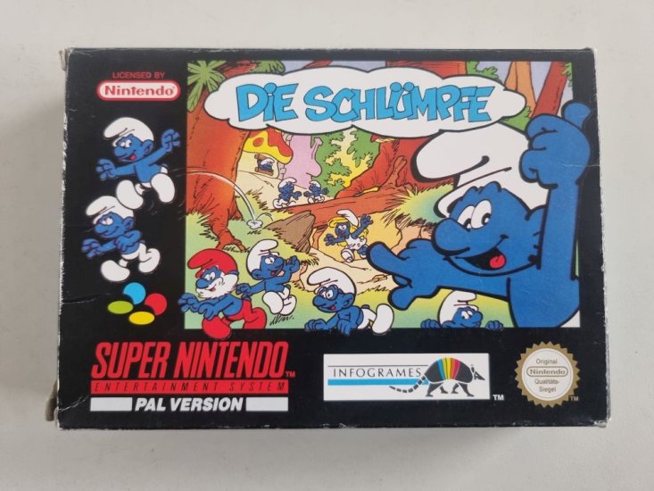(Bild für) SNES Die Schlümpfe NOE - zum Schließen ins Bild klicken