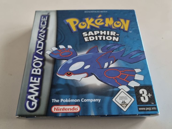 (Bild für) GBA Pokemon - Saphir-Edition NNOE - zum Schließen ins Bild klicken
