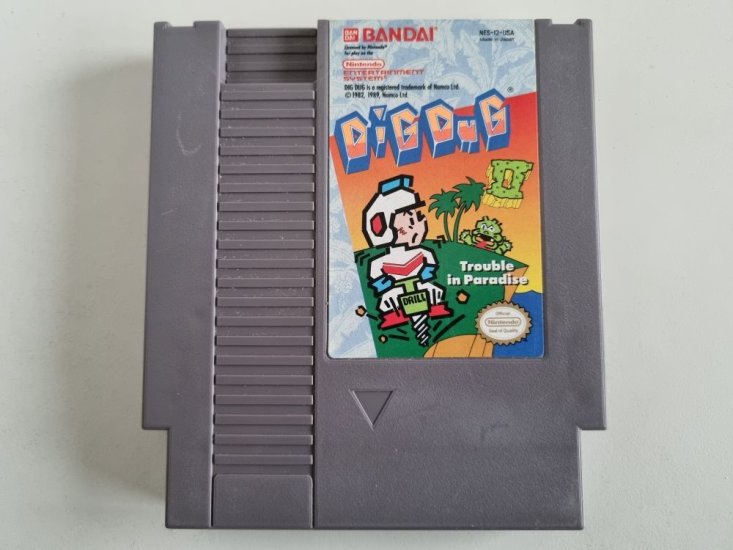 (Bild für) NES Dig Dug - Trouble in Paradise USA - zum Schließen ins Bild klicken