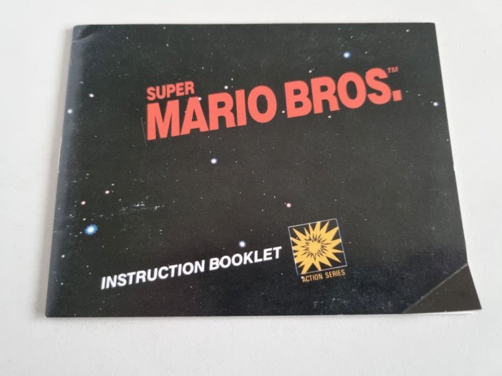 (Bild für) NES Super Mario Bros. USA Anleitung - zum Schließen ins Bild klicken