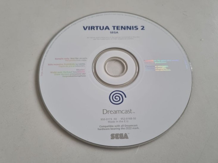 (Bild für) DC Virtua Tennis 2 - Sample Disc - zum Schließen ins Bild klicken